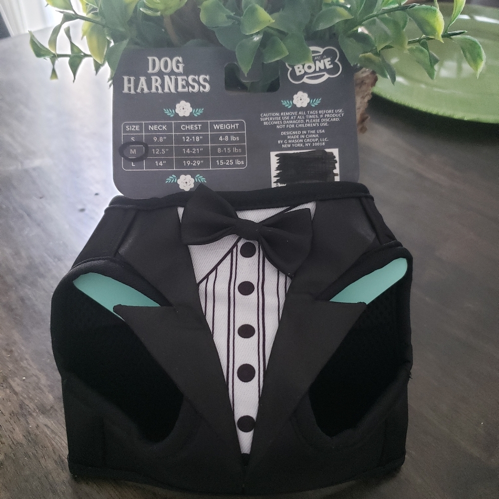 Small dog tuxedo harness